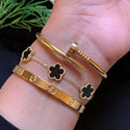 3 Bracelets (Cartier + Screw Nail + Black Clover)